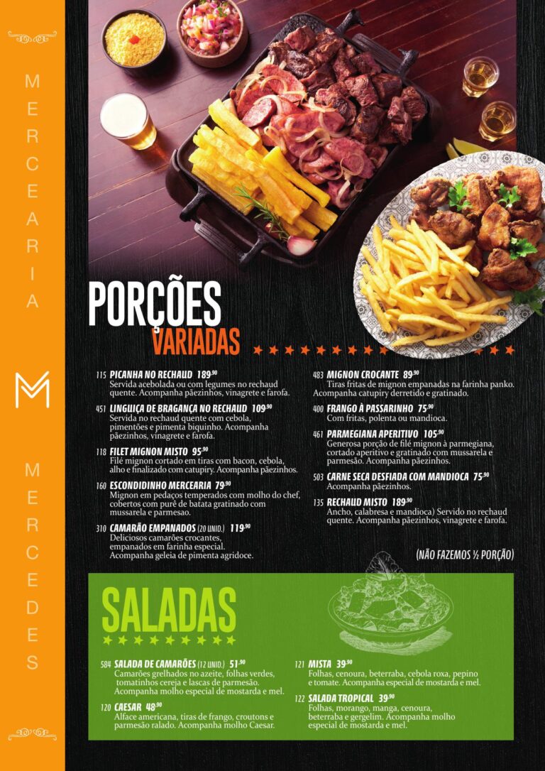 Mercearia Mercedes - Porções Variadas, Saladas e Carnes