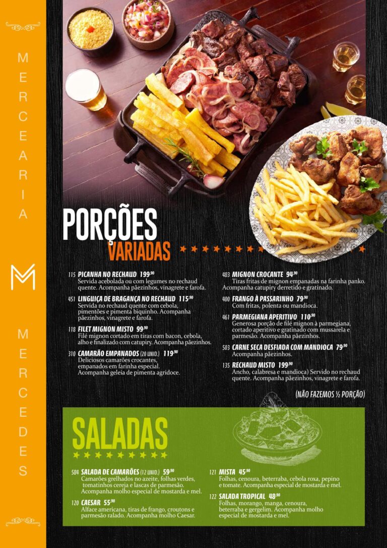 Mercearia Mercedes - Porções Variadas, Saladas e Carnes