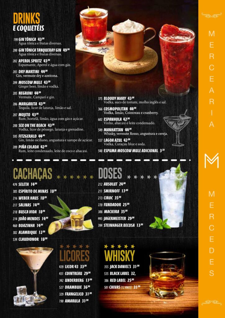 Mercearia Mercedes - Caipirinhas, Drinks & Coquetéis